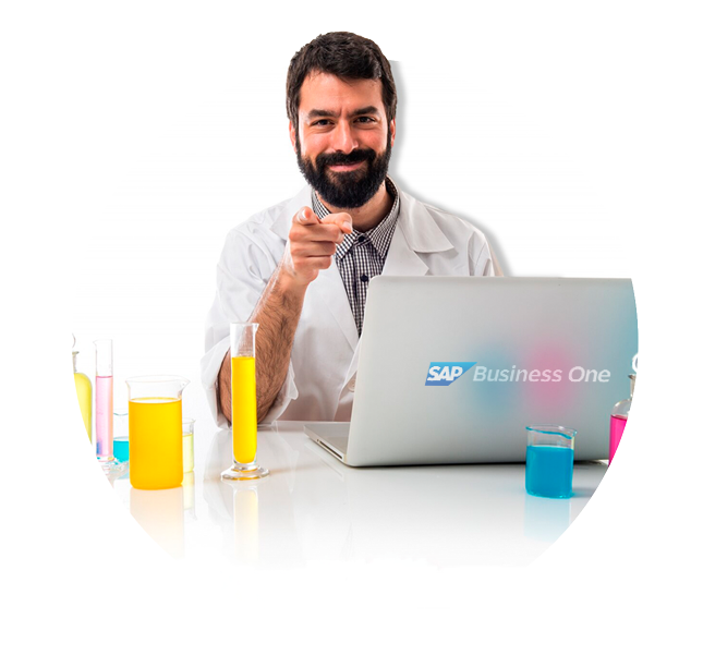 quimicas módulo de producción sap business one